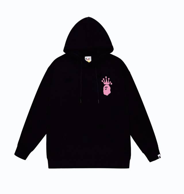 款号Sc808#毛圈 加绒110 顶级版本 Bape×Stussy联名斯图西字母印花连帽卫衣 采用380克大毛圈 落肩大版型 面料 质感柔软不起球 进口环保印花