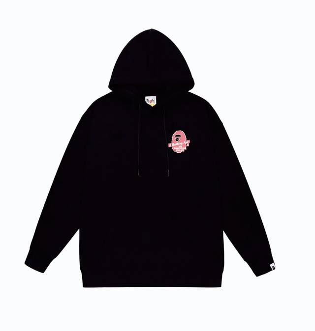 款号Sc805#毛圈 加绒110 顶级版本 Bape×Stussy联名斯图西字母印花连帽卫衣 采用380克大毛圈 落肩大版型 面料 质感柔软不起球 进口环保印花