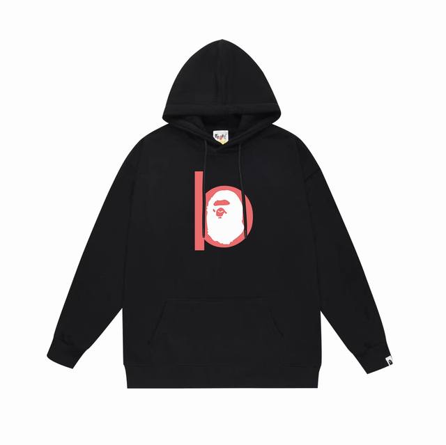 款号Sc659#毛圈 加绒 顶级版本 Bape 猿人头经典字母印花连帽卫衣 采用380克大毛圈430克银狐绒 落肩大版型 面料 质感柔软不起球 进口环保印花胶浆