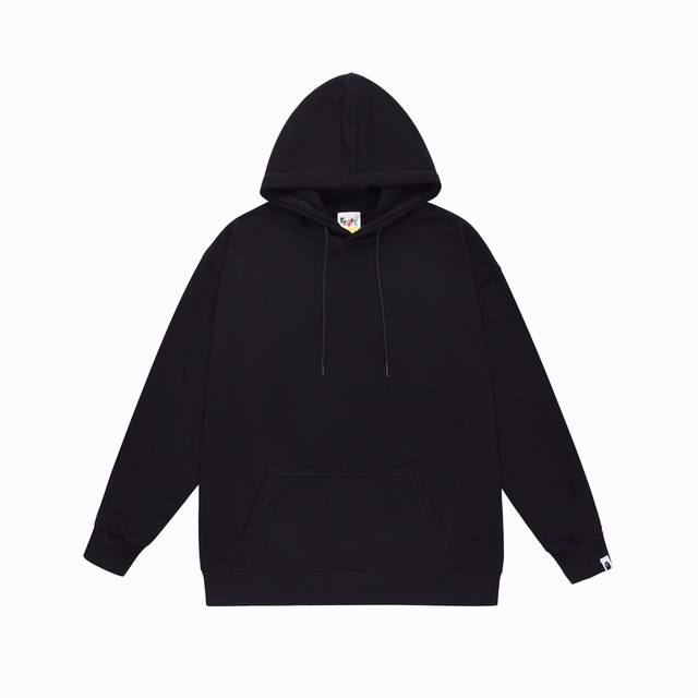 款号Sc652#毛圈 加绒 顶级版本 Bape 猿人头字母印花连帽卫衣 采用380克大毛圈430克银狐绒 落肩大版型 面料 质感柔软不起球 进口环保印花胶浆 图