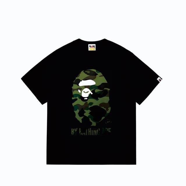 Sc260# 顶级版本 Bape 经典大猿人印花迷彩之作短袖T恤 采用260克优质高织纯棉面料 双纱精梳 质感柔软不起球 进口环保印花胶浆 图案鲜明立体 品质男