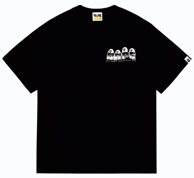 Sc258# 顶级版本 Bape Distortion扭曲迷彩猿人头印花T恤 采用260克优质高织纯棉面料 双纱精梳 质感柔软不起球 进口环保印花胶浆 图案鲜明