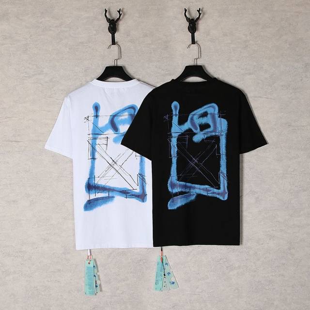 1247- 黑色 白色 S M L Xl Off White这两款T恤，涂鸦艺术风拉满！ Ow又带着超有艺术感的T恤来啦！作为时尚潮流界的领军品牌，Off-Wh