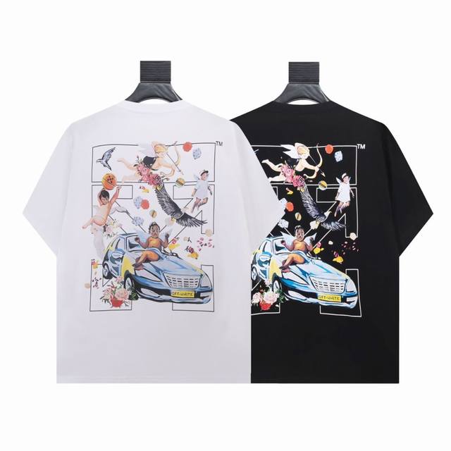 1320- 黑色 白色 S M L Xl Off-White这件T恤，图案太绝了！ Ow又出神仙单品啦！这件T恤背后的图案，简直是潮流与艺术的完美融合。 瞧这图