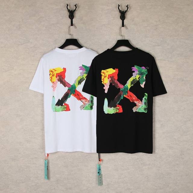 1271- 黑色 白色 S M L Xl Off White 多彩箭头T恤，潮流先锋的身份标识！ 宝子们，在潮流圈，Off-White 一直是先锋与个性的代名词