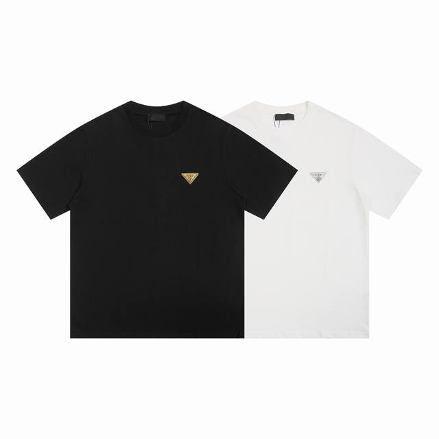 8085# 面料32支270克双纱棉面料 特质水标合体P家三角标装饰 尺码S M L Xl