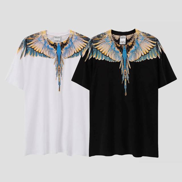 马塞洛布隆 高品质Mb黄蓝白翅膀短袖 码数：S M L Xl Xxl
