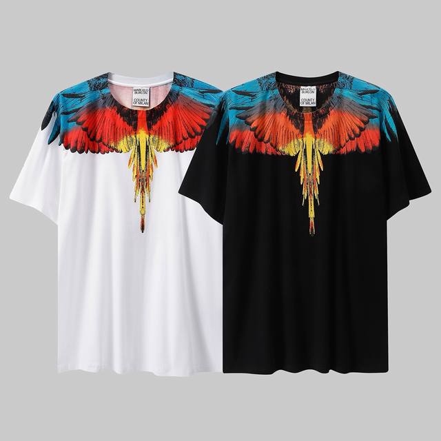 马塞洛布隆 高品质Mb蓝橙黄翅膀 纯棉T恤 码数：S M L Xl Xxl