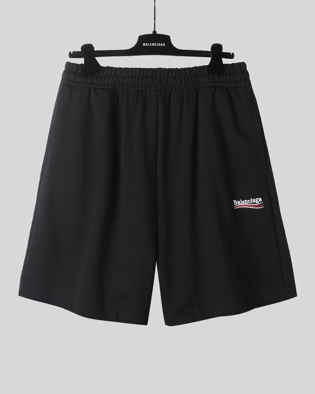 Balenciaga 25Ss 市面最高版本 可乐刺绣短裤 原版开发定织480G面料 高度还原 洗水处理 手感厚重 质感区别市场货 Size Xs S M L