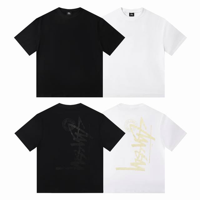 款号S191 Stussy Fw24 Buana Stock Tee 白色 黑色 Smlxl 尺码