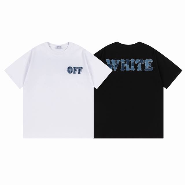 9057# ，Off White新款宽松版短袖T恤 尺码：S M L Xl 颜色：黑色 白色