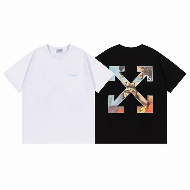 9061# ，Off White新款宽松版短袖T恤 尺码：S M L Xl 颜色：黑色 白色