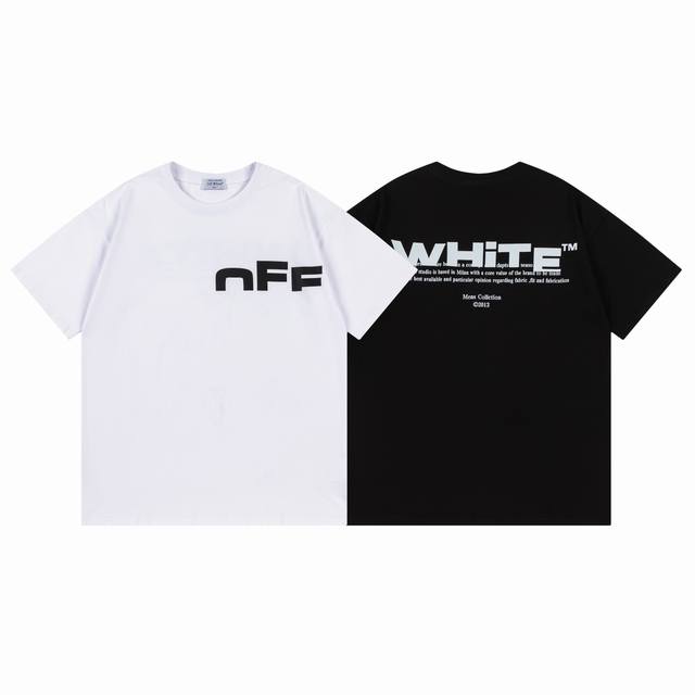 9059# ，Off White新款宽松版短袖T恤 尺码：S M L Xl 颜色：黑色 白色