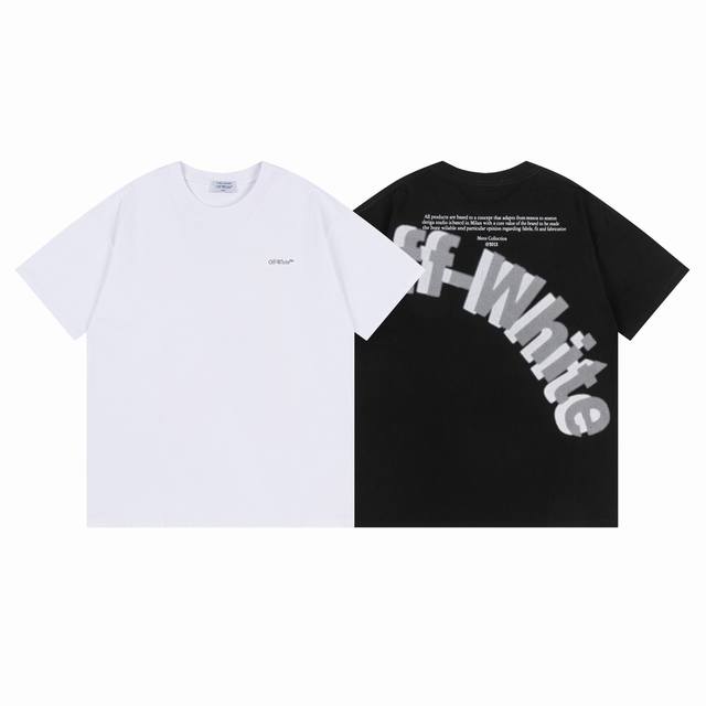 9026# ，Off White新款宽松版短袖T恤 尺码：S M L Xl 颜色：白色 黑色