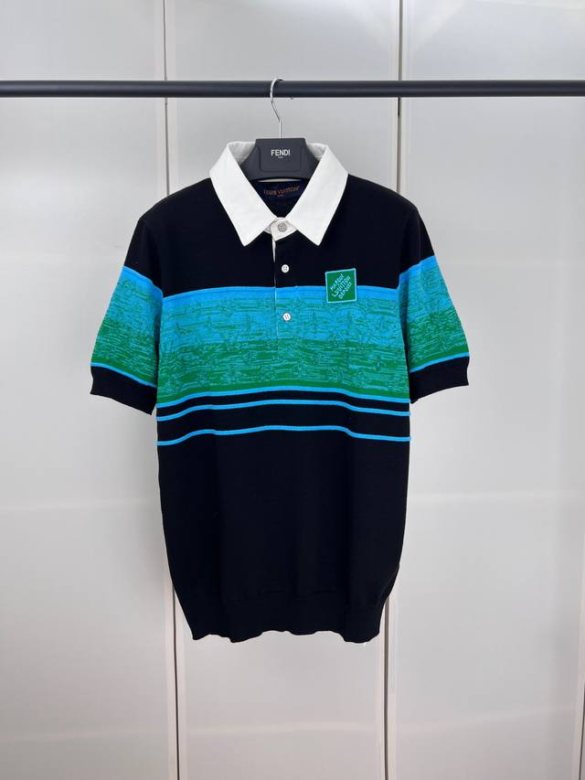 Lv路易拼接针织马球衫 S M L Xl