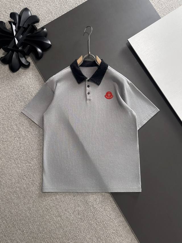 隔天出货 高版本 Moncler 蒙口 25Ss春夏新款高定T恤 意大利进口机器制造 真正做到顶奢高品质 闭眼入的款 精梳重磅的面料 高强度高克重面料掂起来手感