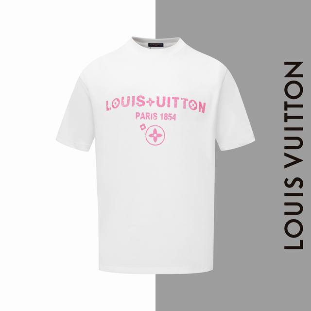 款号#Z190 Lv 破旧字母印花圆领短袖 Louisvuitton官网一致款式 面料：32支双纱280克纯棉面料 同缸同色织染螺纹 颜色一致 工艺：进口机器白