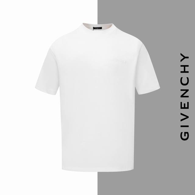 款号#Z186 纪梵希前后字母大标重工刺绣圆领短袖 Givenchy官网一致款式 面料：32支双纱280克纯棉面料 同缸同色织染螺纹 颜色一致 工艺：进口机器前