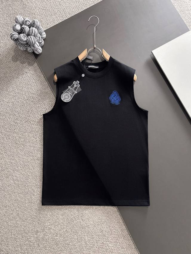 Chrome Hearts* 市场独家品质 爆款 2025夏款背心上新 原高版本 克罗心 面料采用340克高密度定制棉 不变形 不缩水 立体垂感爆表 工艺介绍：
