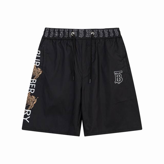 巴宝莉Burberry 2025最新款 短裤沙滩裤 沙滩旅游必备 高订制原版五金！ 上身效果超正，腿部线条完全得到彰显，全客供进口速干面料 纹理 紧致细腻，全景