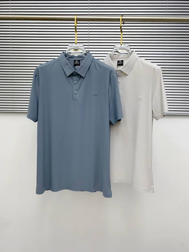 可隆Kolon Sport 翻领Polo衫 官网同款功能性面料 具有防紫外线速干吸汗轻弹无痕 颜色：杏色 蓝色 码数：S～2Xl