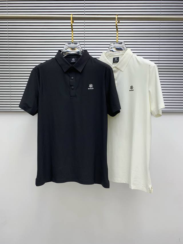 凯乐石 Kailas 官网同款速干定制面料 翻领Polo衫短袖 高压立体硅胶字母Logo 手臂印花 颜色：黑色 白色 码数：S～Xxl