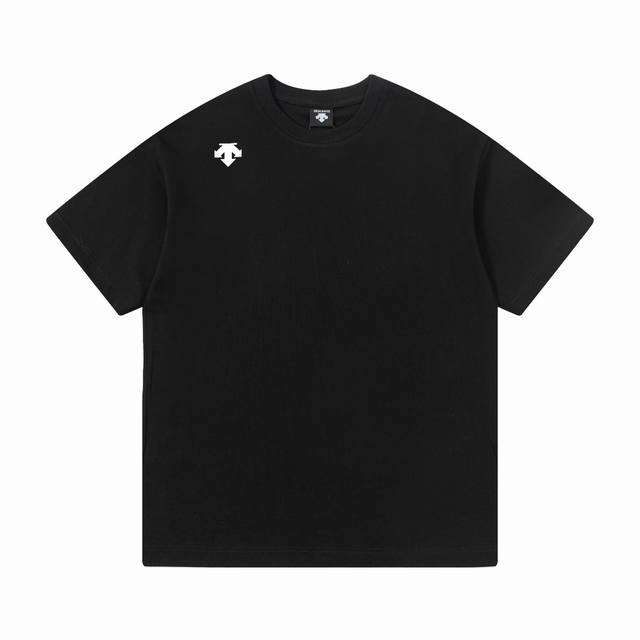 2017# 高版本 迪桑特 Descente 25Ss 新款印花短袖 采用280G专用双纱厚重面料 采用进口康丽机直喷白癦印花工艺 宽松版型 男女同款 码数：1