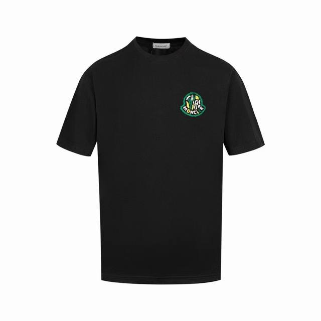 上新款号： Mk1082 2025早春Moncler 蒙口 官网同款印花图案 双纱纯棉短袖 - 260G双纱纯棉顶级面料 手感柔软 百分百纯棉独家出货 定染硫化