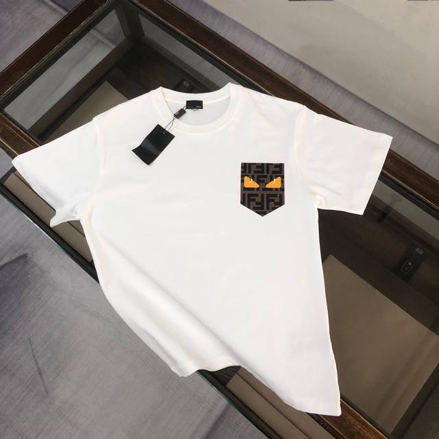款号:Fd53 Fendi 芬迪 25Ss 大师亲手设计潮牌新品印花圆领短袖T恤 春夏最新砖柜同步 Os落肩版型 - 260G双纱纯棉顶级面料 手感柔软 百分百