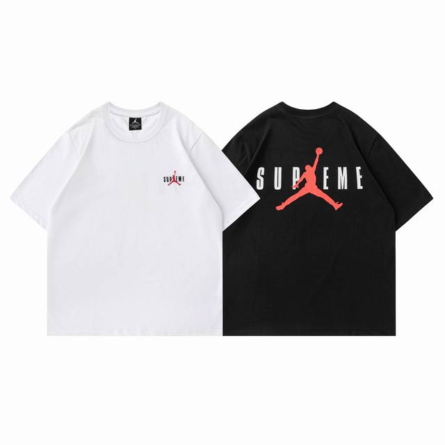 339#乔丹 T恤 黑 白 M-Xxl