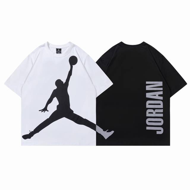 260#乔丹短袖 黑色 白色 M-Xxl