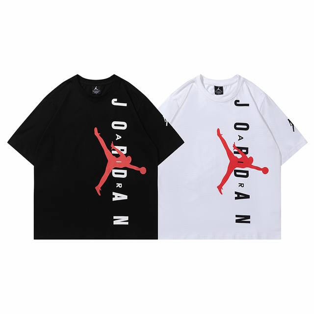 270#乔丹短袖 黑 白 M-Xxl