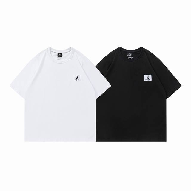 336#Aj飞人短袖 黑色 白色 M-Xxl