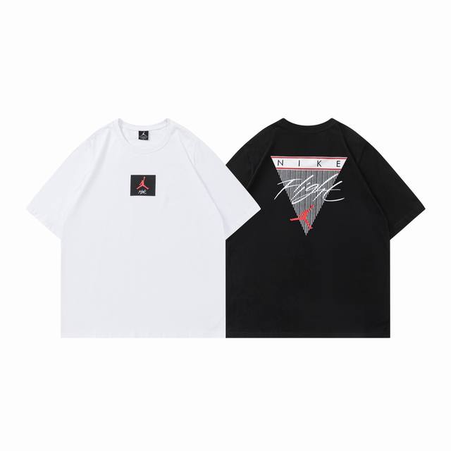 335#Aj飞人短袖 黑色 白色 M-Xxl
