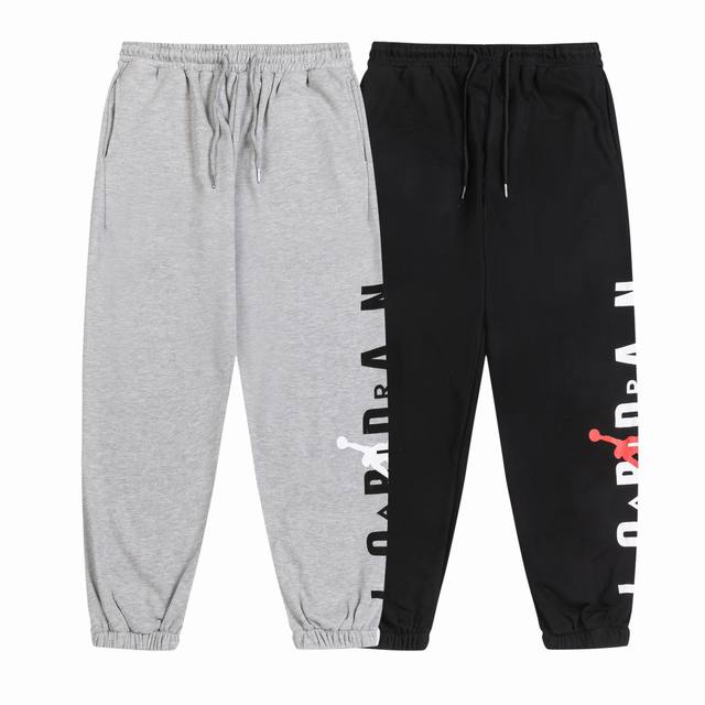 3006＃Aj飞人毛圈卫裤 黑 灰 M-Xxl