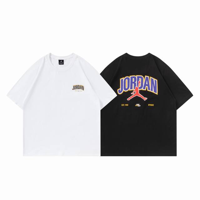 326#Aj飞人短袖 黑色 白色 M-Xxl
