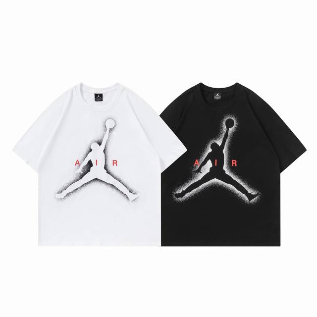 325#Aj飞人短袖 黑色 白色 M-Xxl
