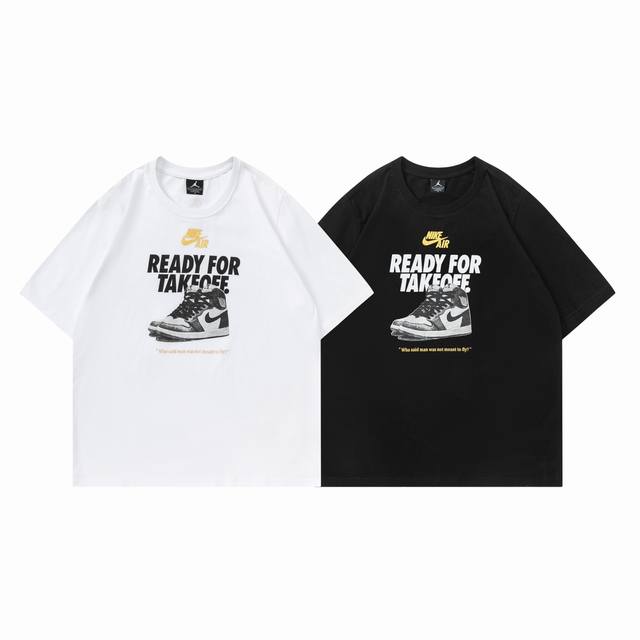 310#Aj飞人短袖 黑色 白色 M-Xxl