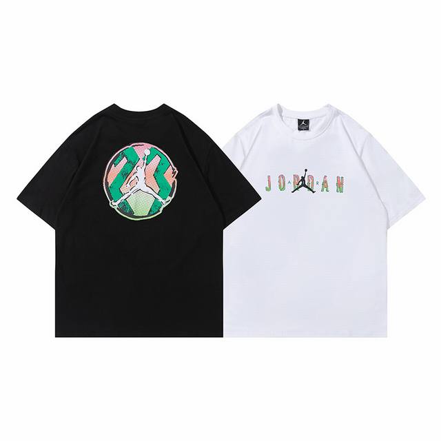 292#乔丹短袖 黑色 白色 M-Xxl