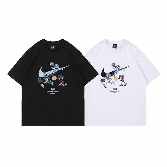 299#乔丹联名短袖 黑色 白色 M-Xxl