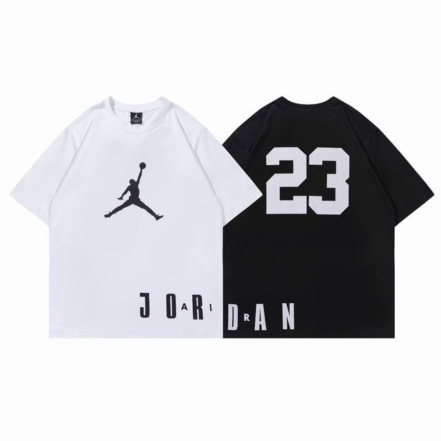 236#乔丹短袖 黑色 白色 M-Xxl