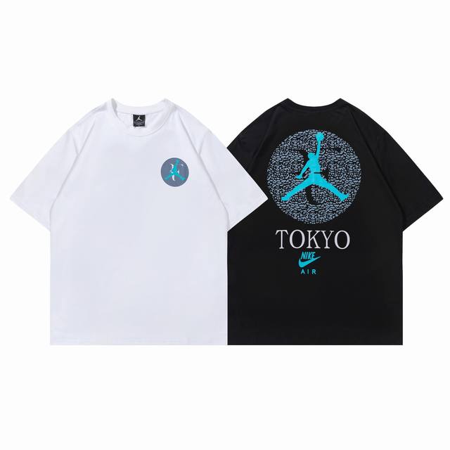 215#乔丹短袖 黑色 白色 M-Xxl