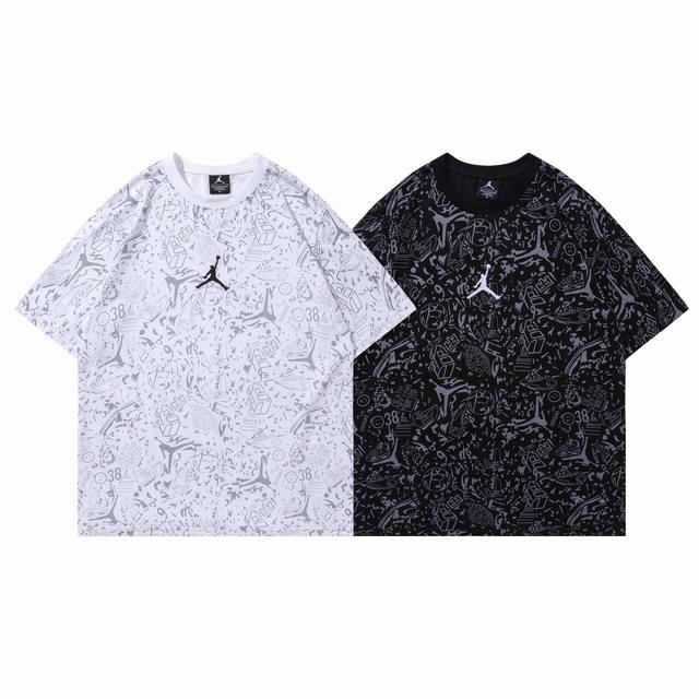 209#乔丹短袖 黑色 白色 M-Xxl