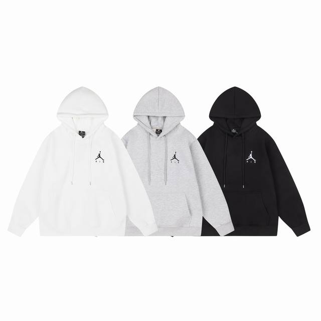 655＃Aj飞人加绒卫衣 黑 白 灰 M-Xxl