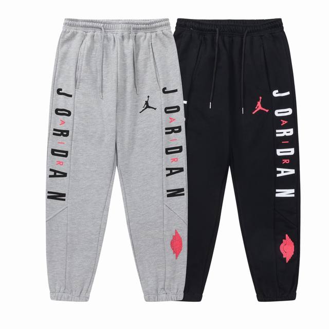 811#Aj飞人毛圈卫裤 黑色 灰色 M-Xxl