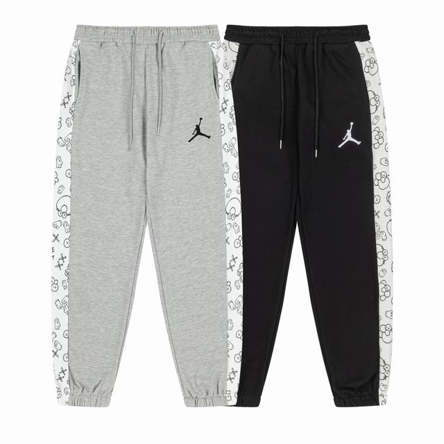 809#Aj飞人毛圈卫裤 黑色 灰色 M-Xxl