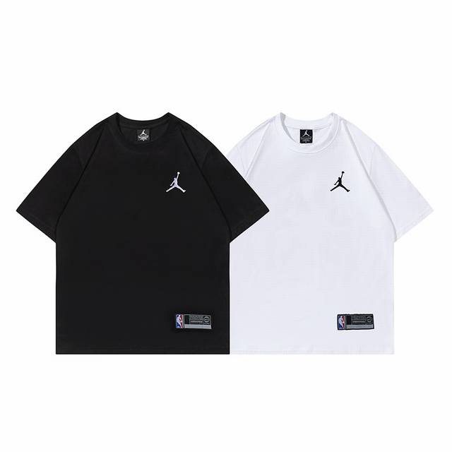 295#Aj飞人短袖 黑色 白色 M-Xxl
