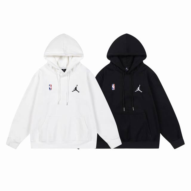 633#Aj飞人加绒卫衣 黑 白 M-Xxl