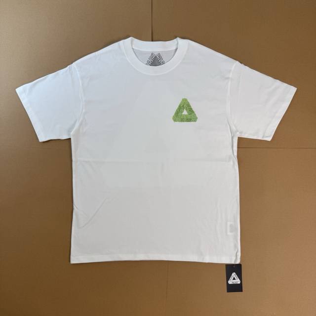 Palace Tri-Slime T-Shirt Logo绿标短袖T恤 男女同款 黑白色 面料：260G双纱面料，不变型不起球 辅料；全套辅料定制；1:1版本