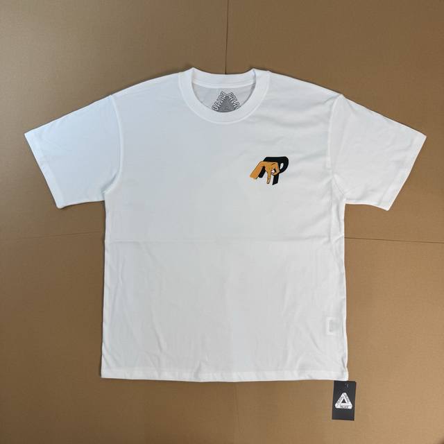 Palace Ss22 Valley Of The Shadows T-Shirt Black 手指几何图案短袖T恤 男女同款 黑色 面料：260G双纱面料，不